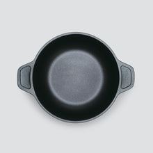 画像をギャラリービューアに読み込む, 味わい鍋の両手22cmを上から