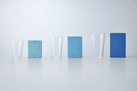 THE GLASS SHORT・TALL・GRANDEと各サイズのパッケージ