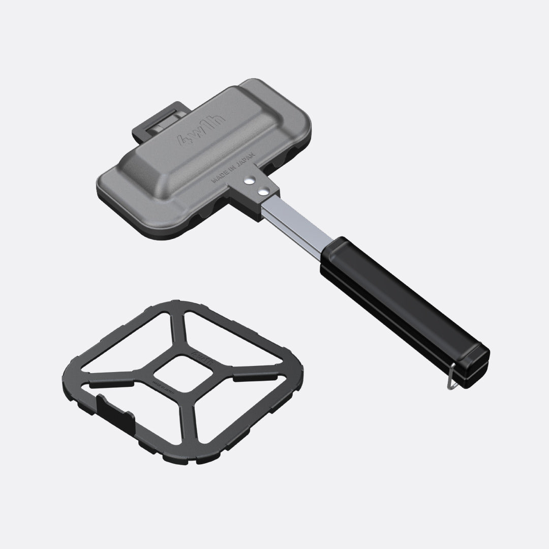 ホットサンドソロ と コンロサポーターのセット 4w1h