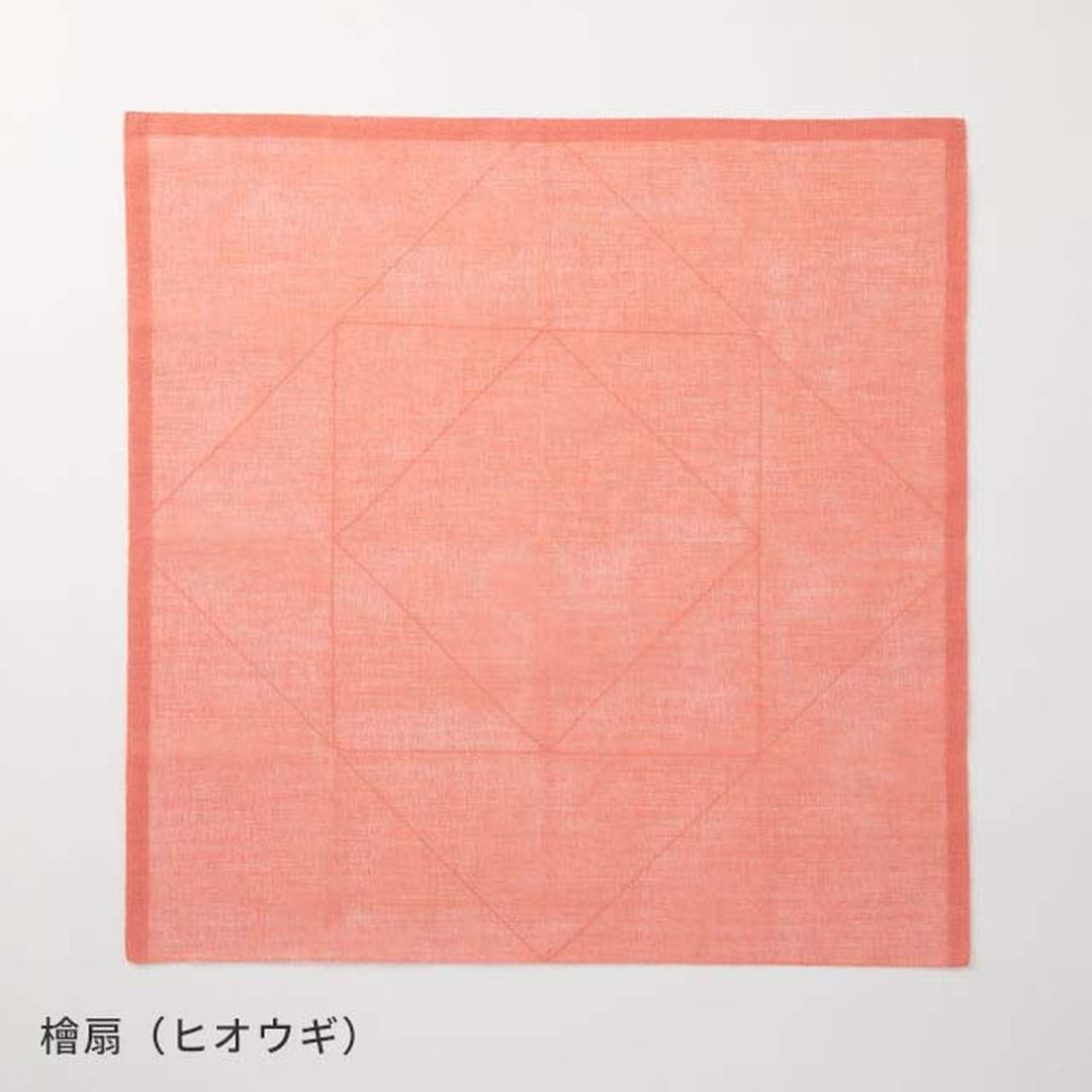 檜扇の花ふきんを広げた状態